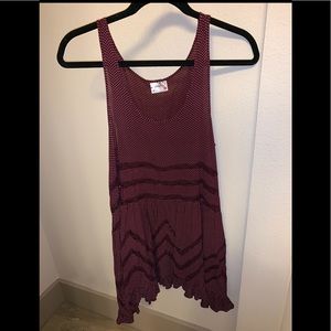 Free People Voile and Lace Trapeze Slip